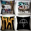 Fashion BBring Me The Horizoner Cushion Cover Stylish Washable Pillow Cover Ideal for Couch Bedroom Car Decoration