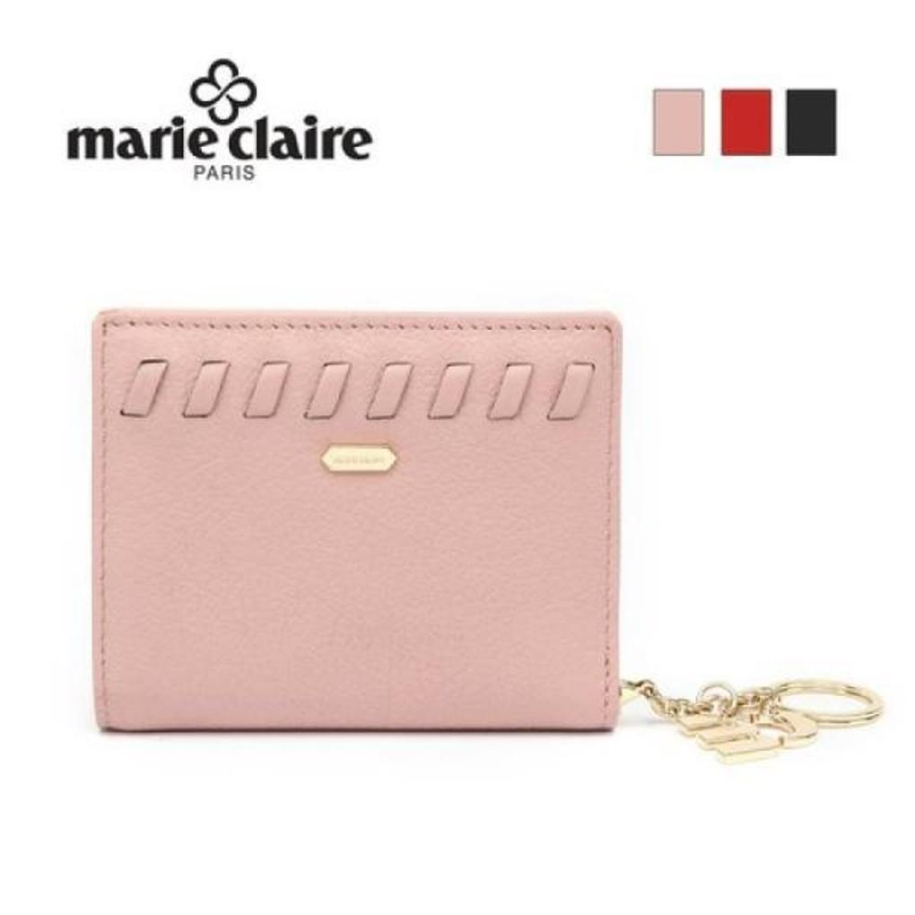 Mari eclaire 10.5 9 100% natural cowhide slim pretty half wallet