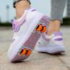 TUINANLE New Boys Fashion Sneakers Roller Skating Casual Shoes Best Girls Gift Four Wheel Inline Skates