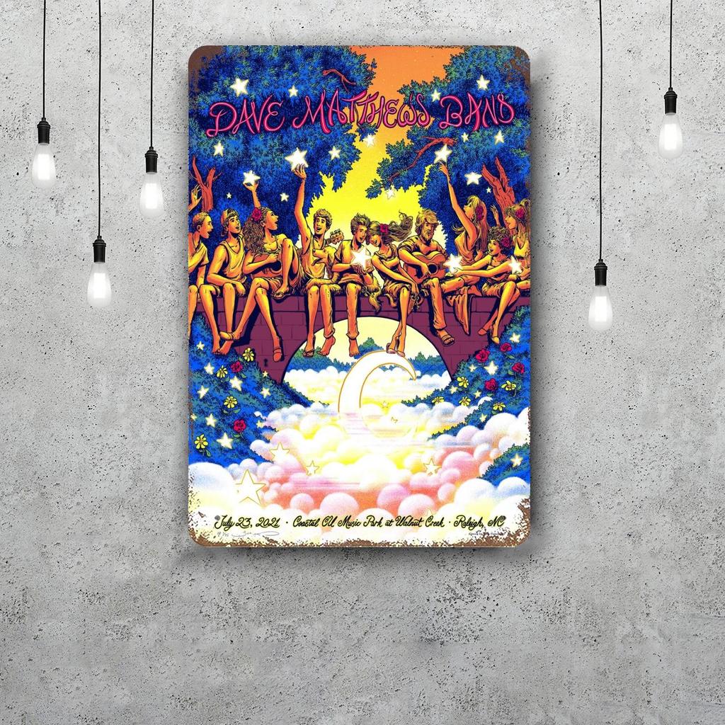 Dave Matthews Band Metallschilder Wanddeko Vintage Blechschilder Captain Metallposter Dekor für Bar Pub Club Wanddekoration
