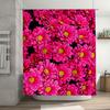 Bright Floral Shower Curtain Extra Large Pink Flower Print For Bathroom Decor Water-Resistant Fabric With Hooks Set Modern Home