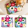 Tapete de Farejar para Animais Lavável Tapete de Farejar para Cães Design de Flores Múltiplas Tapete de Alimentação Lenta Estimula Habilidades Naturais de Busca por Alimento para Cães Treinamento de Olfato Ansiedade