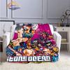 Caricature JoJo’s Bizarre Adventure Stone Ocean Blanket Soft Fleece Throw Blanket Lightweight All Seasons Warm for Couch Quilt