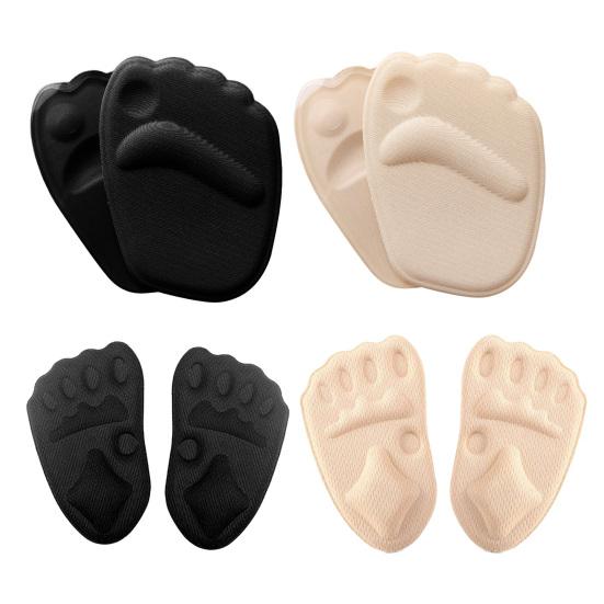 3/5 Pairs Foot Cushions for High Heels Gel Metatarsal Pads with Non-Slip Grip Pain Relief Inserts for Dress Shoes Pumps Sweat-Absorbent Foam Inserts