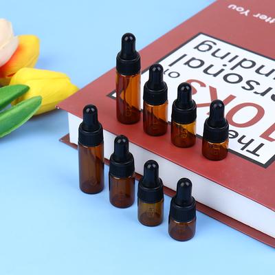 10 τμχ Αιθέριο Έλαιο Γυάλινα Μπουκάλια 1Ml 2Ml 3Ml 5Ml Φυτικό Έλαιο Essence