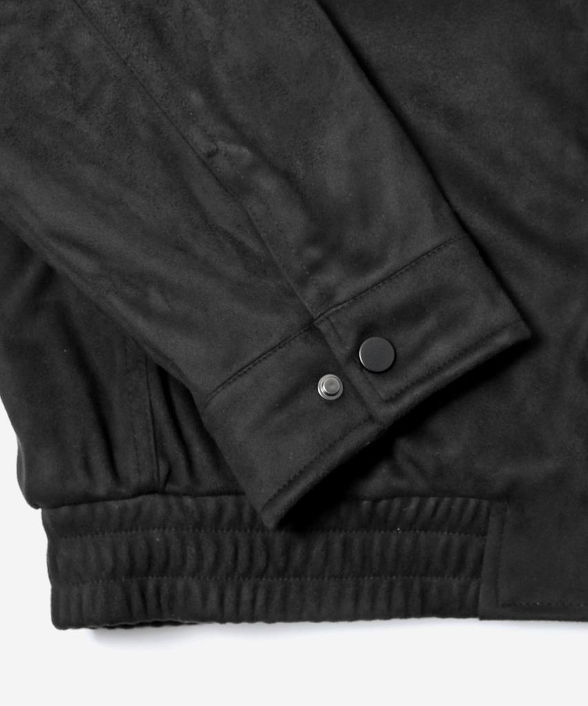 ADHOC Men'S Faux Suede Jumper (Black) (Hcauja1)