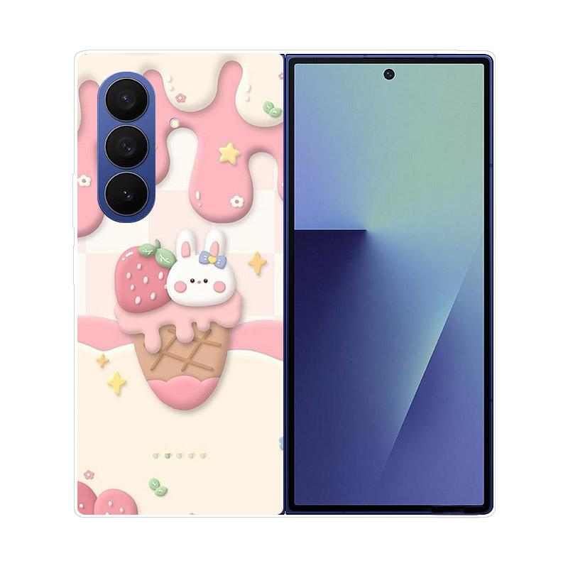 For Samsung Z Fold7 Case Clear Hard PC Folding Cover For Samsung Galaxy Z Fold 7 6 5 4 3 Fold6 Shockproof Transparent Back Funda