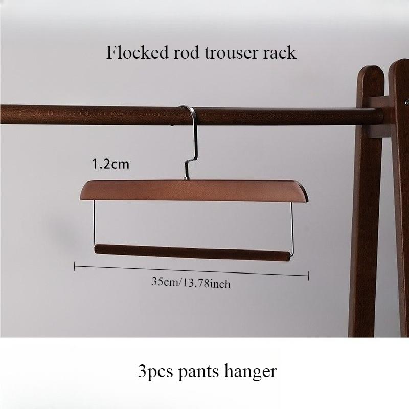 3pcs Non Slip Wide Shoulder Hanger Wooden Heavy Duty Strong Coat Hangers,Smooth Finish 360° Swivel Hook Solid Wood Hangers Shirt Suit Closet Organizer