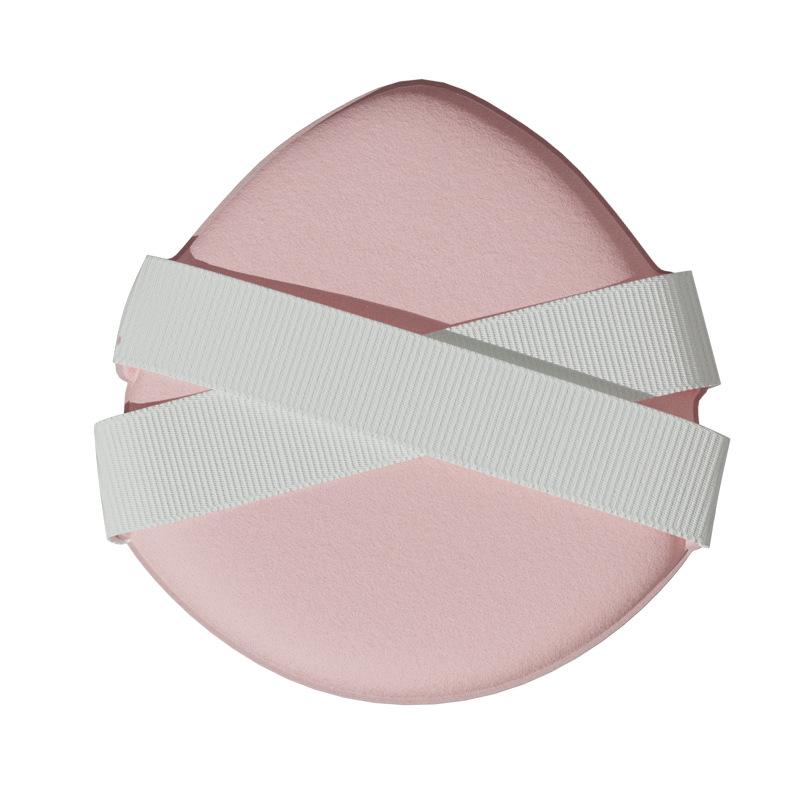 Mochi Double Ribbon Air Cushion Puff: Thick Marshmallow Soft Makeup Sponge, Non-Absorbent.