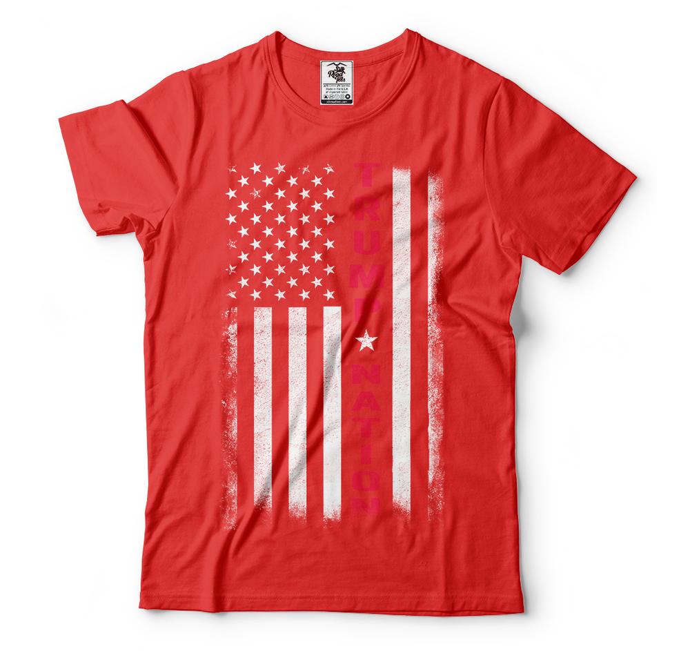 Donald Trump President Tshirt 2024 Elections USA Flag MAGA Trump Nation Tshirt S