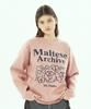 WAIKEI Maltese Archive Line Graphic Knit Pink