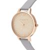 Olivia Burton Grey Lilac Pale Rose Gold Watch OB16GD45 34mm & Women's [Used]