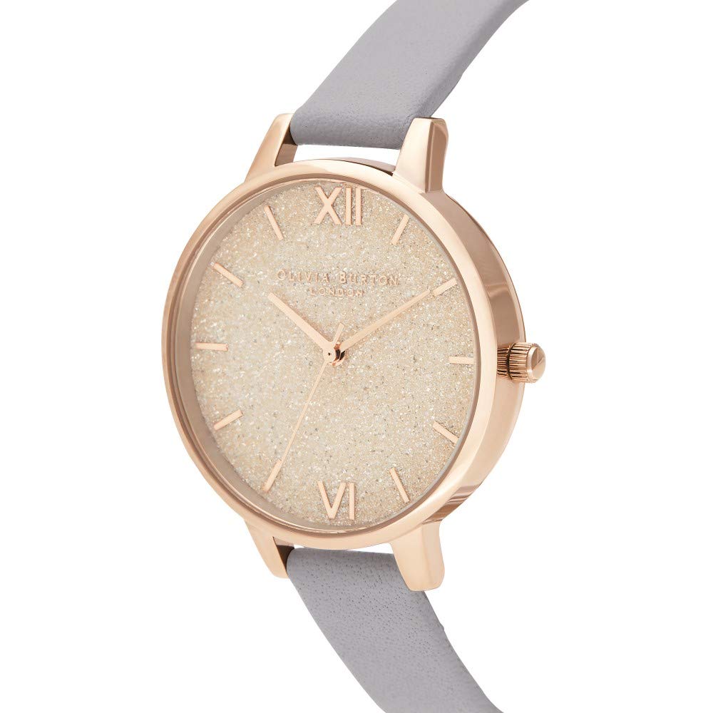 Olivia Burton Grey Lilac Pale Rose Gold Watch OB16GD45 34mm & Women's [Used]