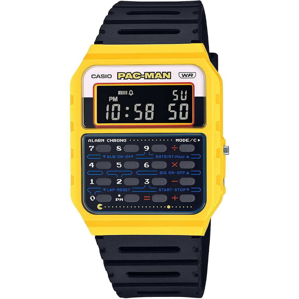 [Casio] Watch Casio Classic [Domestic Genuine] PAC-MAN Collaboration Model CA-53WPC-1BJR Men s Ye...