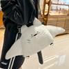 Creative Manta Ray Plush Backpacks Cute Fluffy Cartoon Animal Shoulder Crossbody Bag Casual Plushie Schoolbag Women Kawaii Gifts