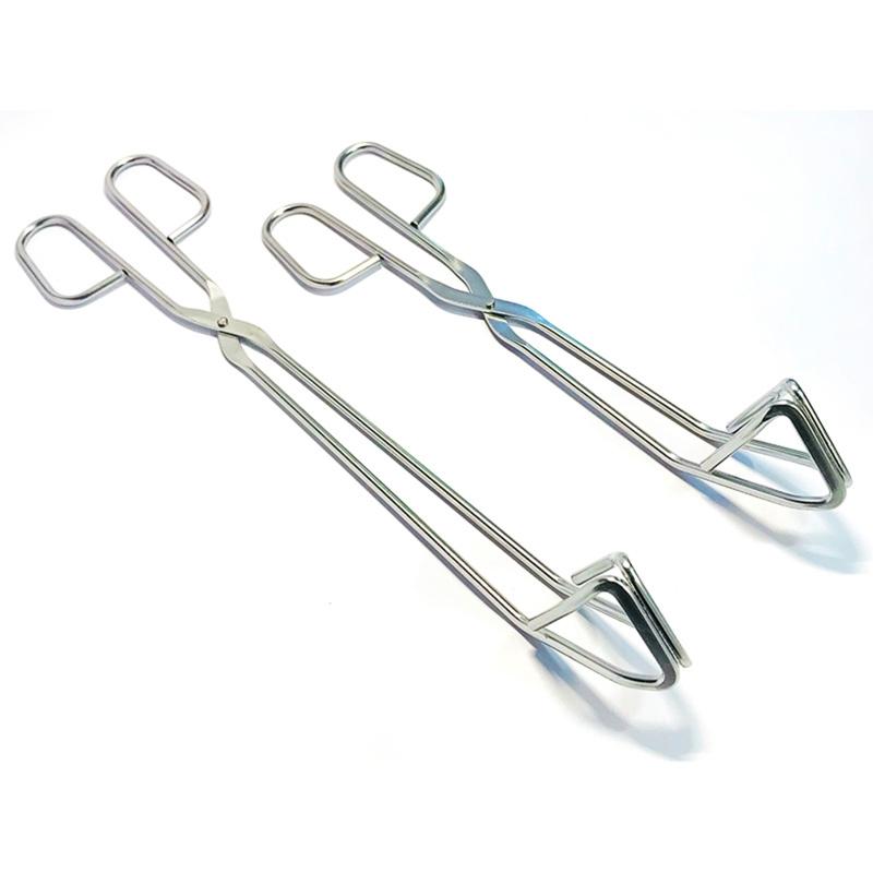 Stainless Steel Food Tongs Kitchen Utensil Buffet Cooking Tool Anti Heat Bread Clip Pastry Clamp for Desserts Salads BBQ