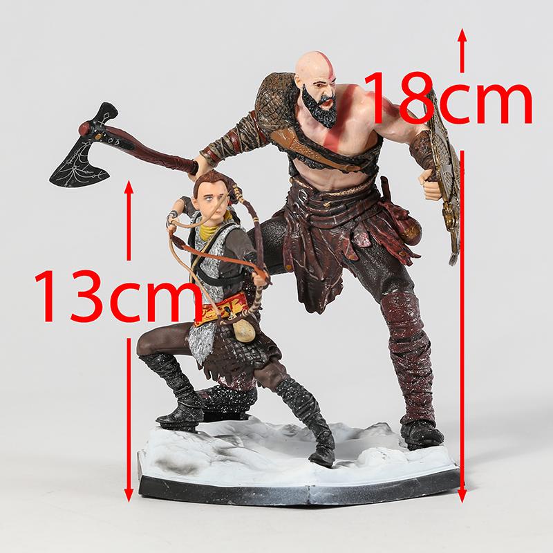God of War Kratos and Atreus Deluxe Art Scale PVC Figure Model Statue Collection Toy