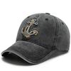 New Cool Hat Men's Spring Summer Trend Embroidered Cowboy Cotton Washed Baseball Duck Tongue Hat Outdoor Travel Sun Hat