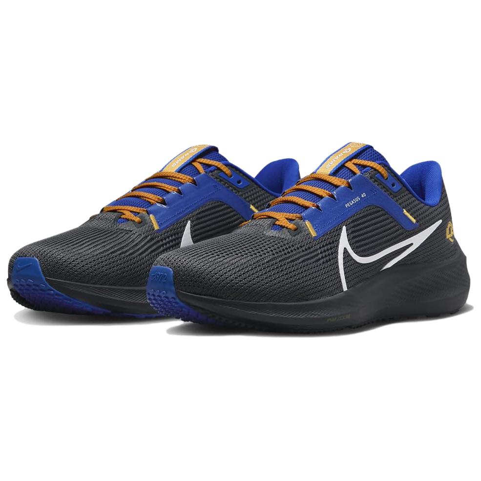 NFL X Nike Air Zoom Pegasus 40 Los Angeles Rams Men Sneakers Black Anthracite Hyper-Royal DZ5958-001