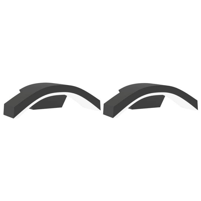 VidaXL Appliques murales LED d'extérieur 2 pcs noir, éclairage mural LED d'extérieur, lampe murale de jardin, applique 4006277
