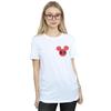 Disney Womens/Ladies Mickey Mouse Symbol Cotton Boyfriend T-Shirt