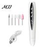 Adjustable Speed Nail Drill 2-In-1 Electric with 5 Bits, 5-Speed Cordless Manicure File Compact Care Tool UV LED Lamp, USB Rechargeable for