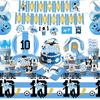 Set Decorazioni Festa Stella Argentina Messi - Stoviglie Coppa del Mondo: Piatti, Tazze, Stendardo