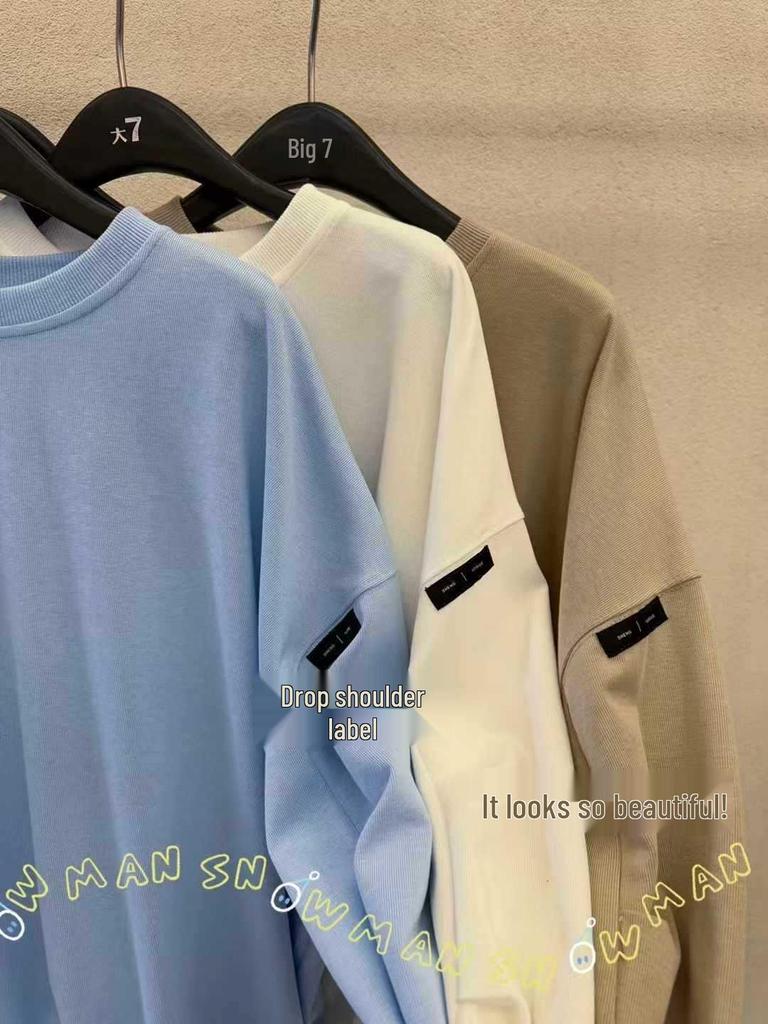 Women's Plus Size Korean Style Pleated Long Sleeve Sweatshirt - Spring 2023