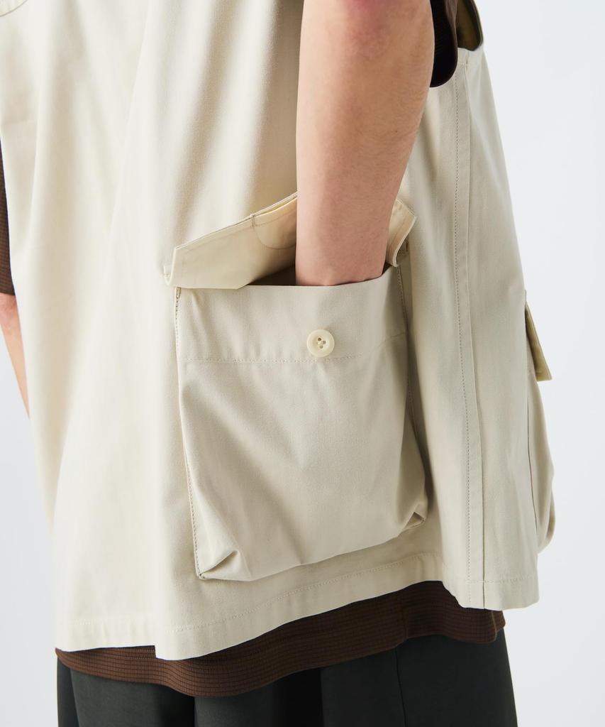 Snow Peak TAKIBI Herringbone Vest ECRU M VT-26SU003 (Men's/Women's Vest)