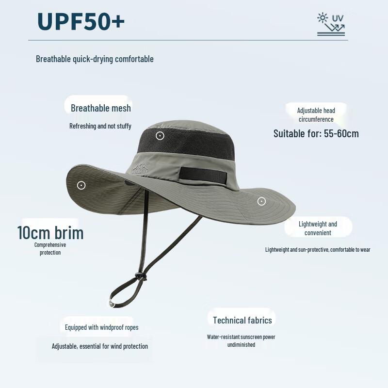 MISSION UV Cappello da Sole Anti-UV per Esterno MU050