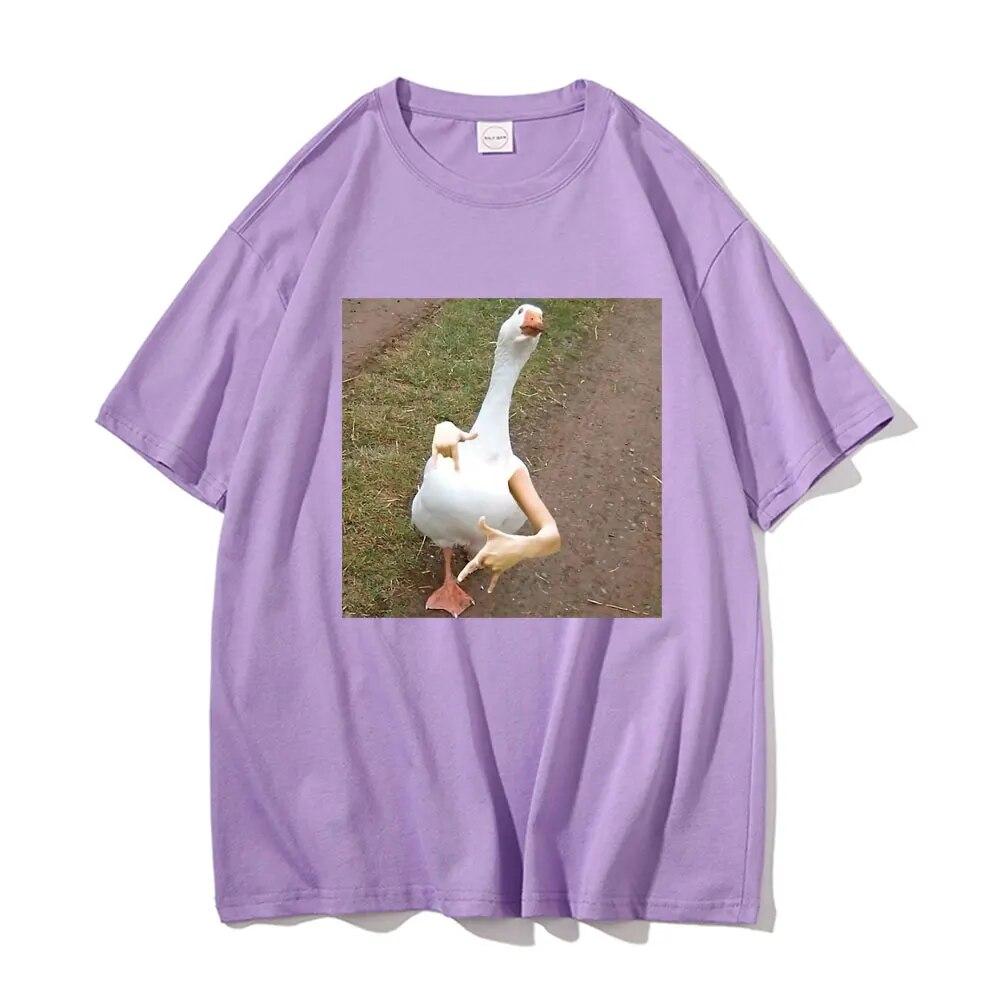Swagged Out Goose Grafické tričko Legrační Unisex tričko Unisex Bavlna Trička Unisex Ženy Móda Ležérní Nadměrná trička s krátkým rukávem