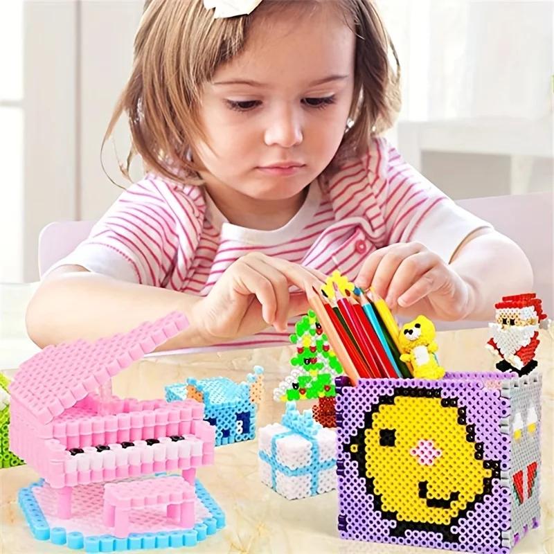 1000ks/balení 5MM korálky k zažehlování NÁHRADNÍ BALENÍ DIY ručně vyráběné doplňky pro děti DIY vzdělávací hračky pro rozvoj inteligence Řemeslné puzzle