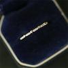 925 Sterling Silver Plated 14K Gold Inlaid 5A Zircon Ring Women's Korean Exquisite Minimalist Heart Ring