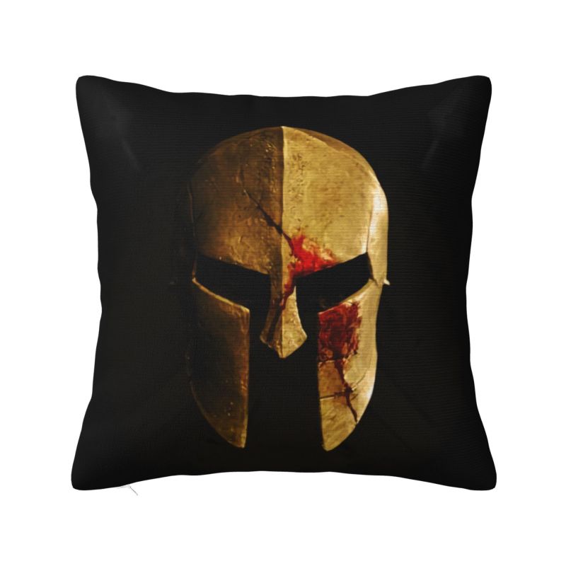 Sparta Skull Spartan Warrior Nordic Throw Pillow Covers Home Decor Cushions for Sofa 30x30cm 12x12in