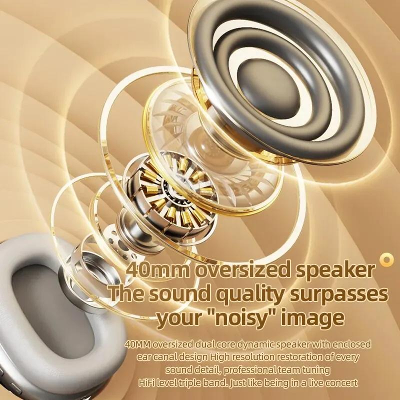 Wireless Noise Cancel Headphone HiFi Stereo Music HD Low Latency Headset With Microphone Earphones For All Smartphones