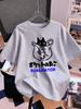 Cute Cat Cartoon Printing Short Sleeve TShirts Womens Summer Cotton Tee Shirts ONeck Comfortable Loose Tops Casual Clothes