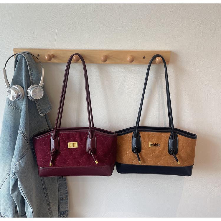 Grenzüberschreitende Retro Handtasche mit großer Kapazität und vielseitiger Verwendung für Damen: Modische Luxus-Schulter-Tragetasche