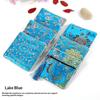 Traditional Chinese Brocade Square Pouch Embroidery Pattern Tassel Zipper Waterproof for Jewelry Cosmetic Home Travel Use