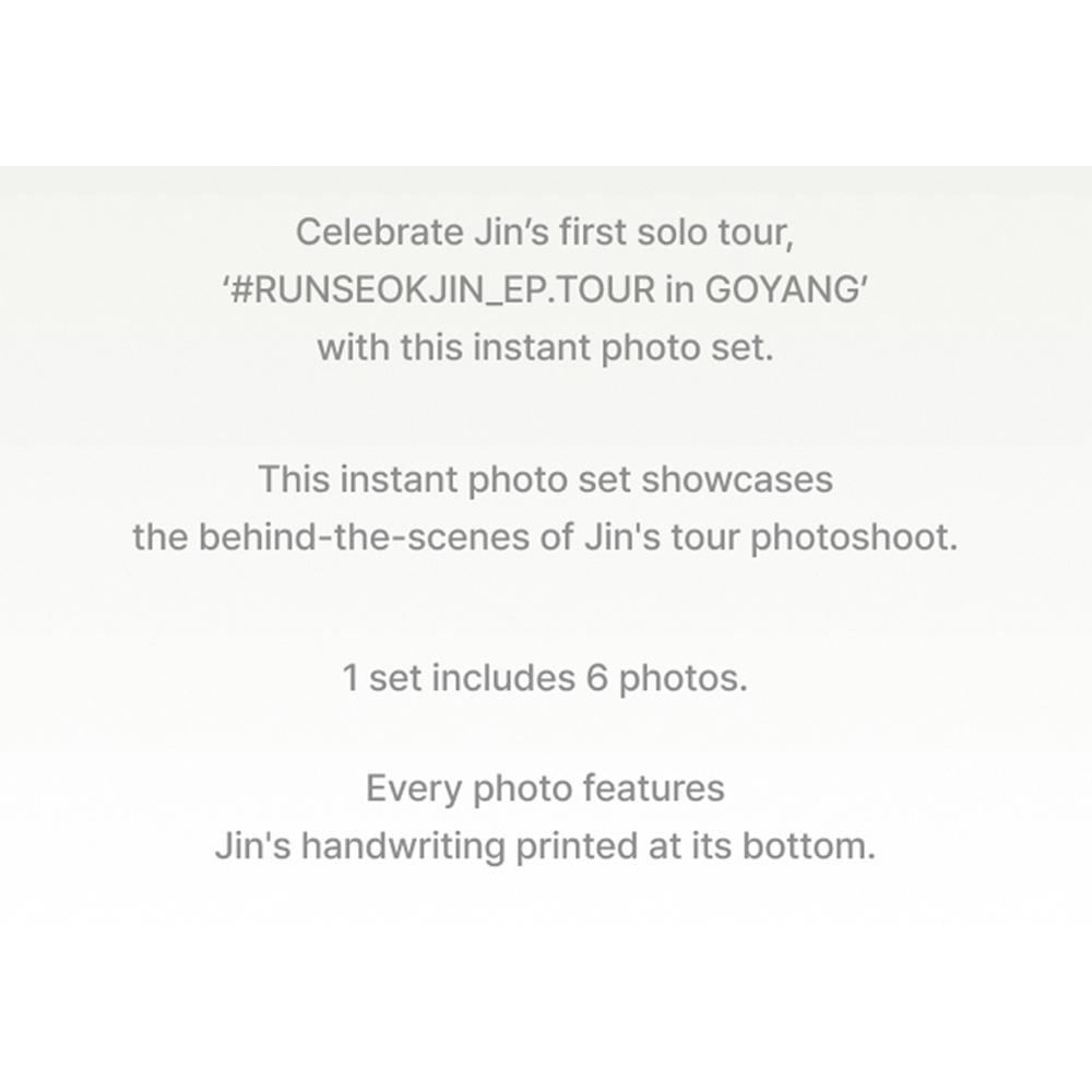 BTS Instant Photo Set (RUNSEOKJIN_EP.TOUR)