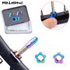RISK Titanium Alloy Mountain Road Bike Presta/Schrader Valve Caps Set Dustproof Bicycle Tire Valve Nut Cover Cycling