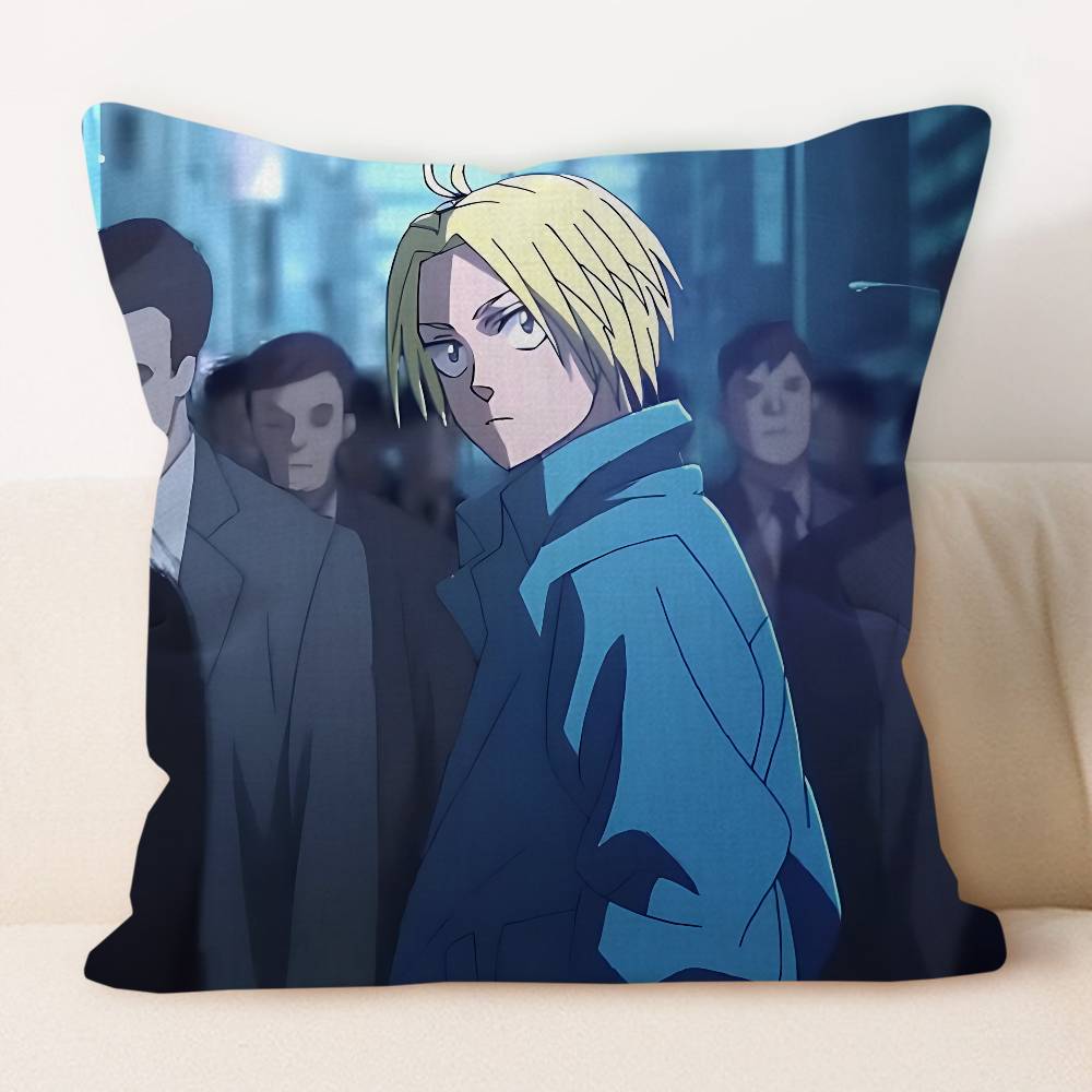 S-shin Asakura Decorative Room Aesthetics Pillow Case Home Decor Bedroom Sofa Bed Couch Pillow Cover 45x45