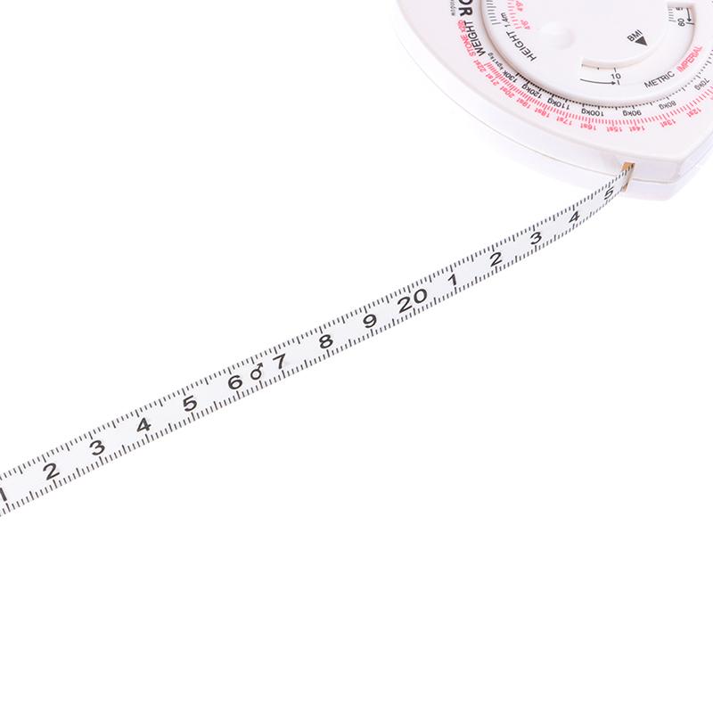 150Cm/60" Heart Shape Bmi Tape Accurate Body Measuring Tape Bmi Calculator Cut Size Measurer Ruler Tailor Tool Clothing Design Measurement Tool