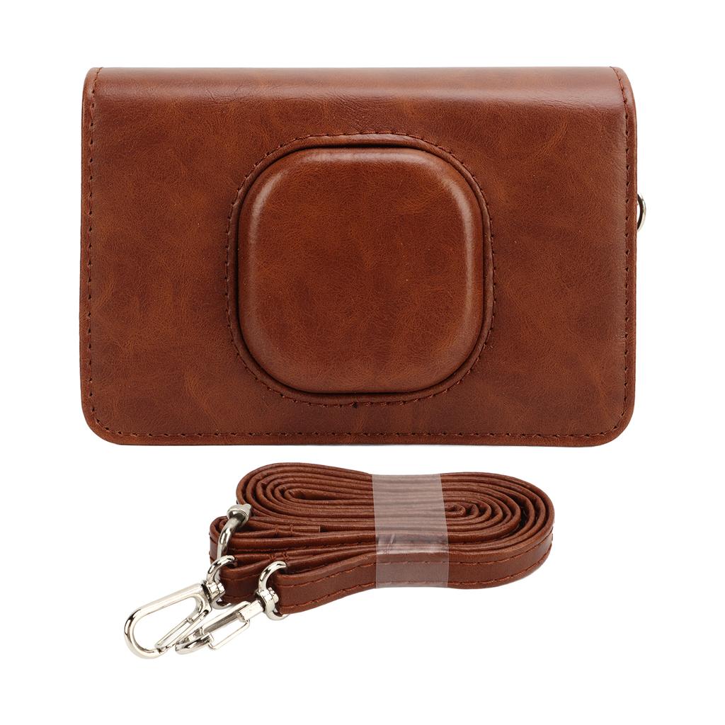Instant Camera Case PU Leather Mini Retro Protective Camera Bag with Adjustable Shoulder Strap for Mini Shot2