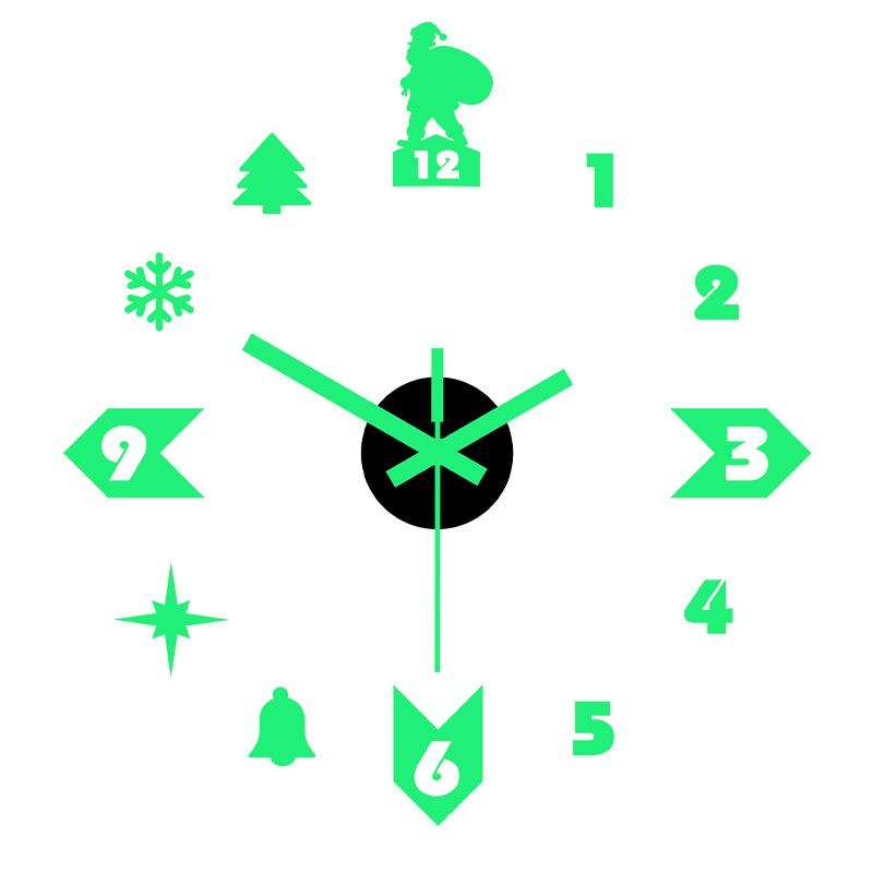 

Christmas DIY Luminous Wall Clock – Creative Home & Restaurant Decor Gold