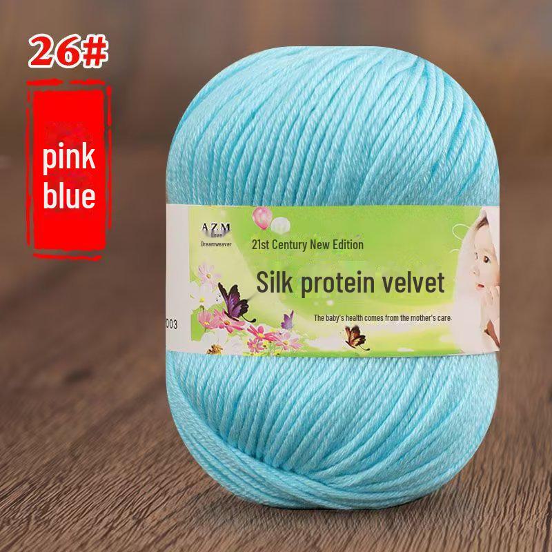 Детская пряжа из 6 нитей для ручной вязки свитеров, кукол, шарфов, тапочек.. Акриловый материал. null