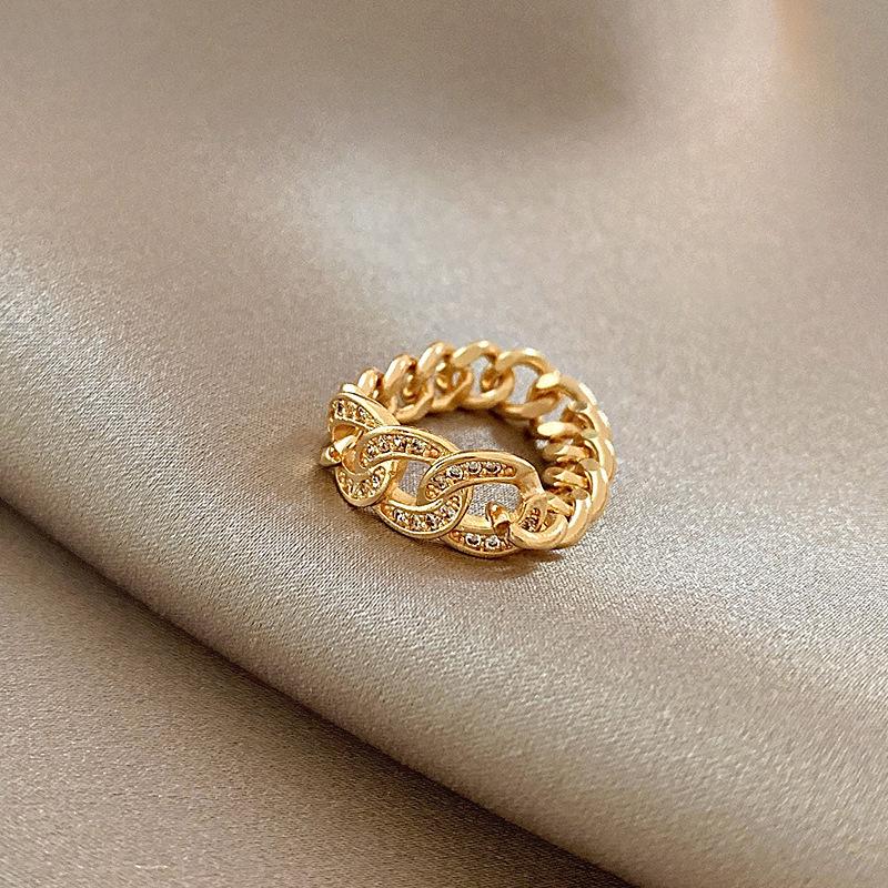 Korean Luxury Zircon Pearl Bow Ring - Vintage Niche Design, Women's Open Hand Jewelry