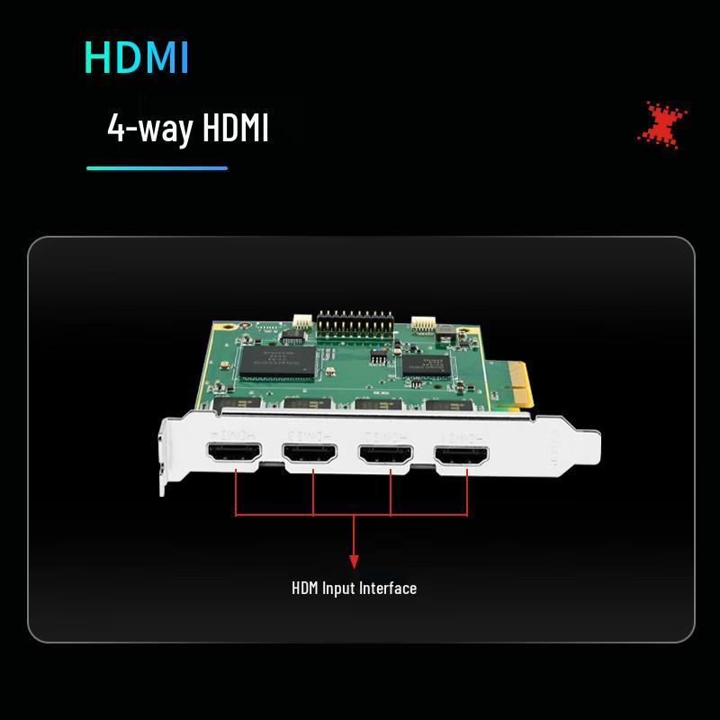 

TCHD TC-410N4 4-Channel 4K HDMI PCIe Video Capture Card