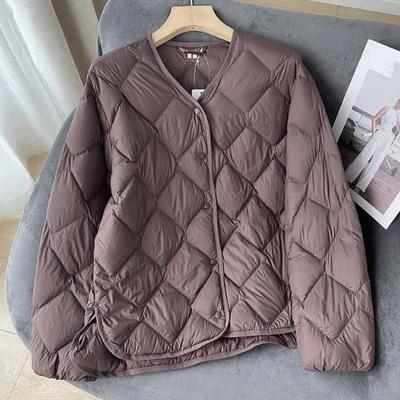 Women's Down Coats Stand Collar Simple Warm Casual Jackets Soft Fashion Winter
