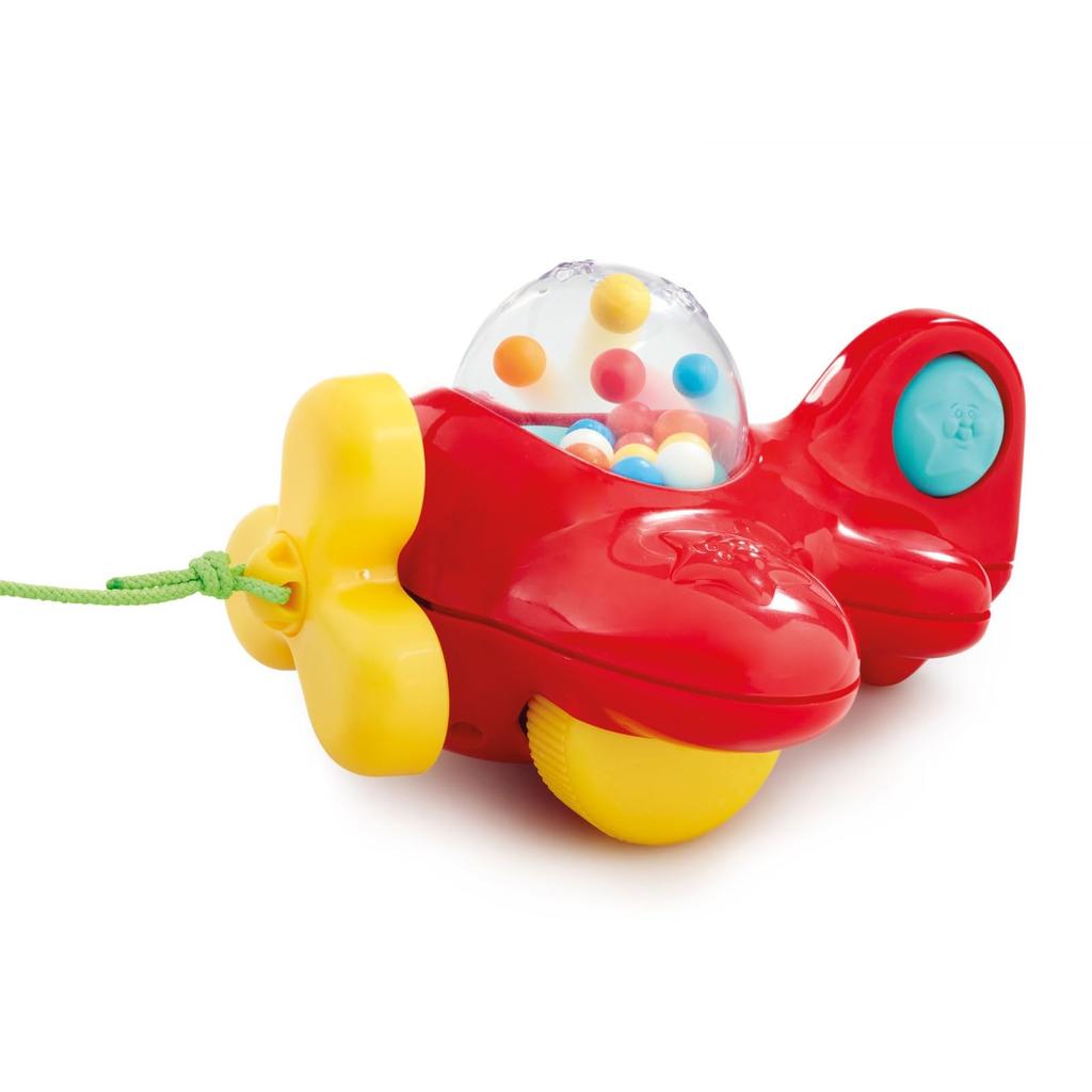 Early Learning Center Pull Toy Popping Plane Airplane Walk Pull Toy 200403 Authentic