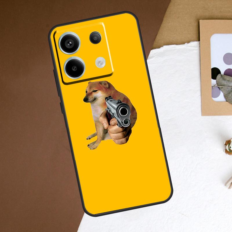 Cheems Shiba Inu Doge Meme Phone Case For Redmi Note 12 13 Pro Plus 9 10 11 Pro 9S 10S 11S 12S Redmi 10C 12C 13C Cover
